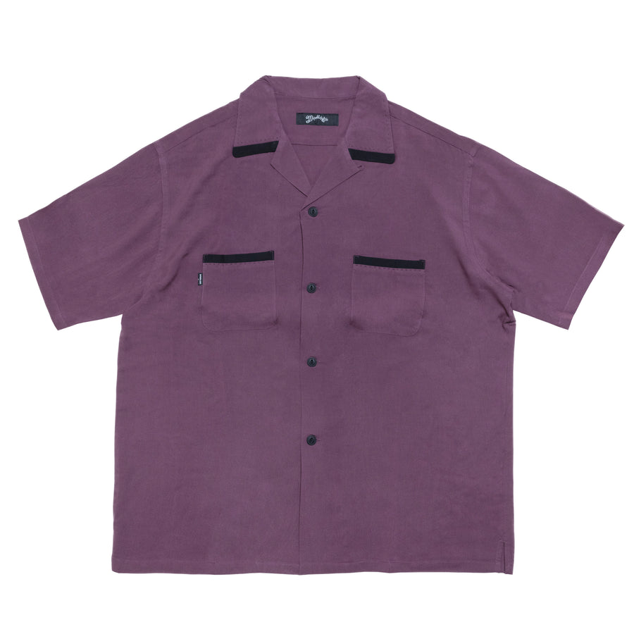 LOOSE BOWLING SHIRT IN RAYON TWILL  / MSH-S23MB01