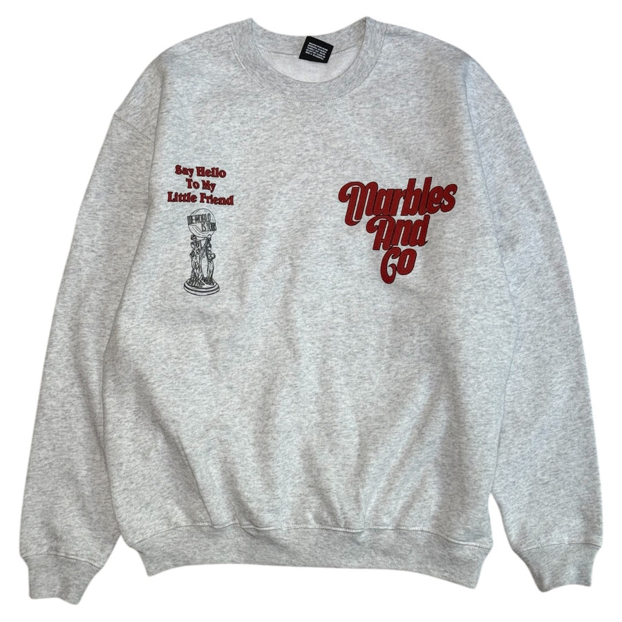 SCREEN STARS×Marbles 9oz  CREWNECK SWEAT (WORLD IS YOURS) / MSW-F2402