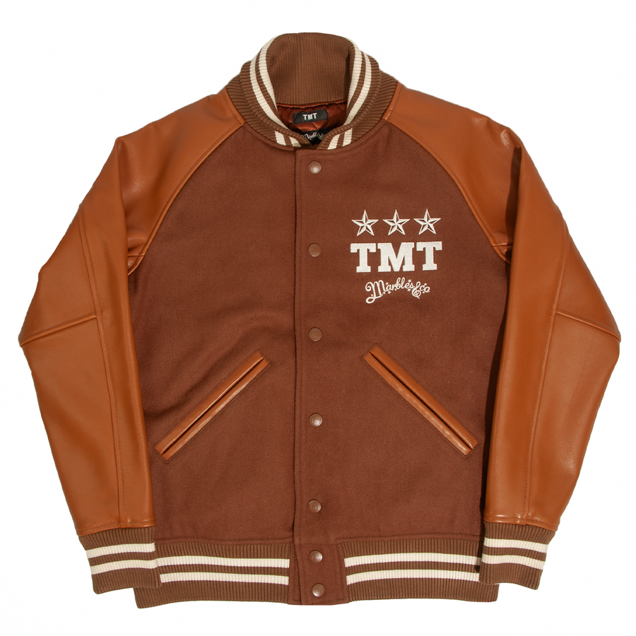 38,547円Marbles TMT コラボ　Varsity Jacket   BROWN L