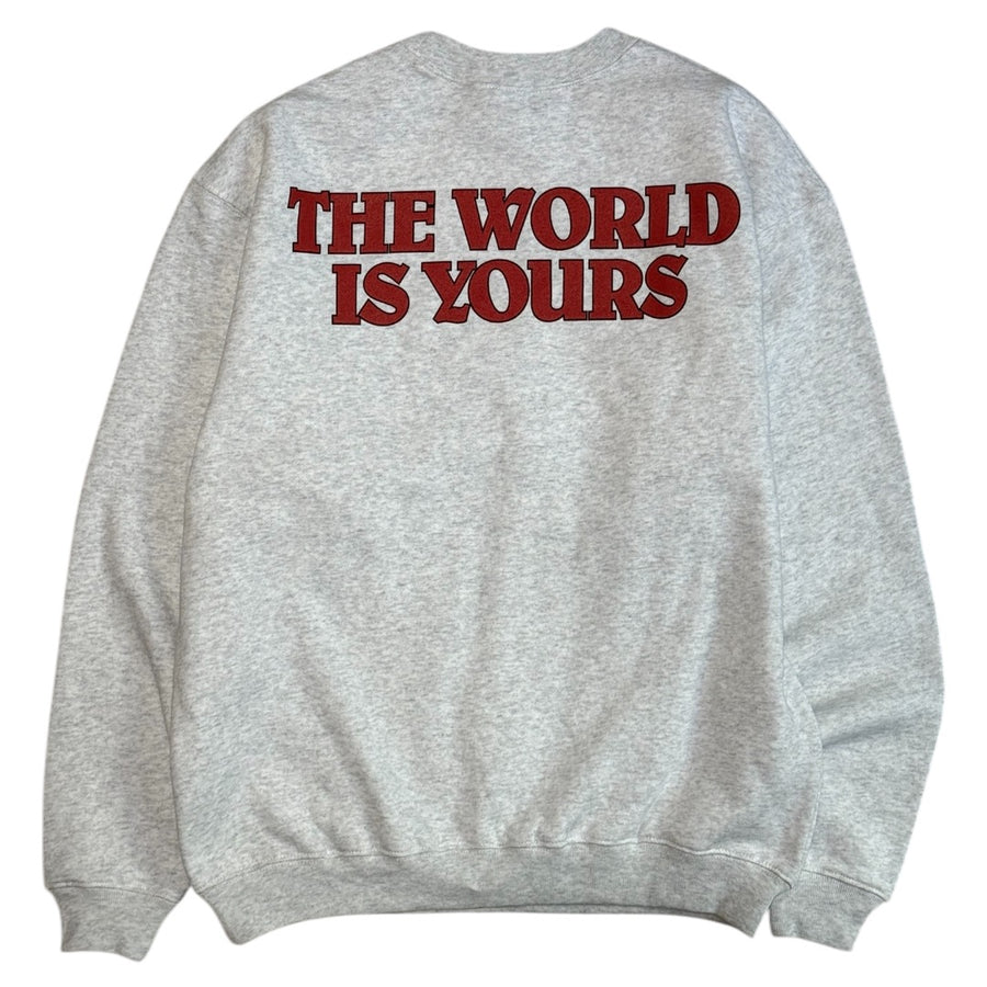 SCREEN STARS×Marbles 9oz  CREWNECK SWEAT (WORLD IS YOURS) / MSW-F2402