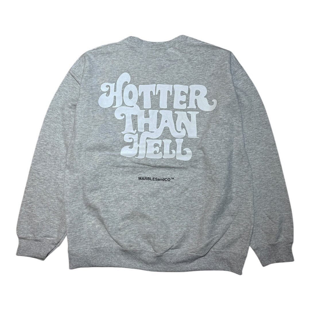 グレー クロップドスウェット Hotter Than Hell - メルカリ