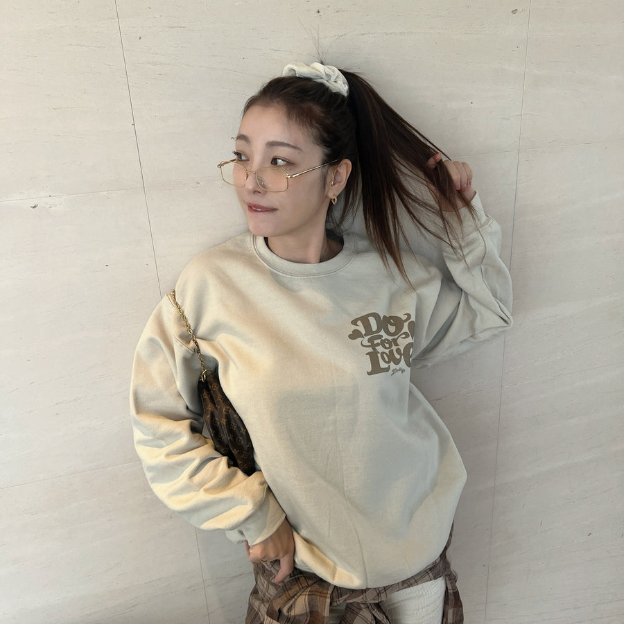 YUKINA × Marbles 8oz CREWNECK SWEAT (Do For Love) / S25MB-SWYK01