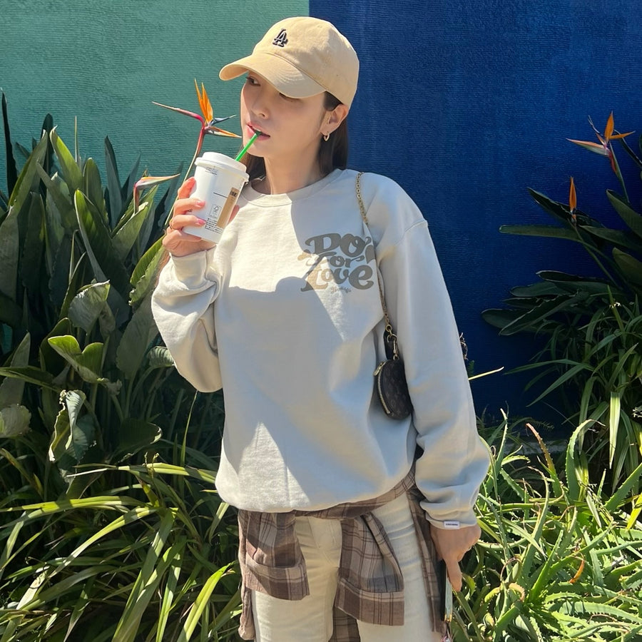 YUKINA × Marbles 8oz CREWNECK SWEAT (Do For Love) / S25MB-SWYK01