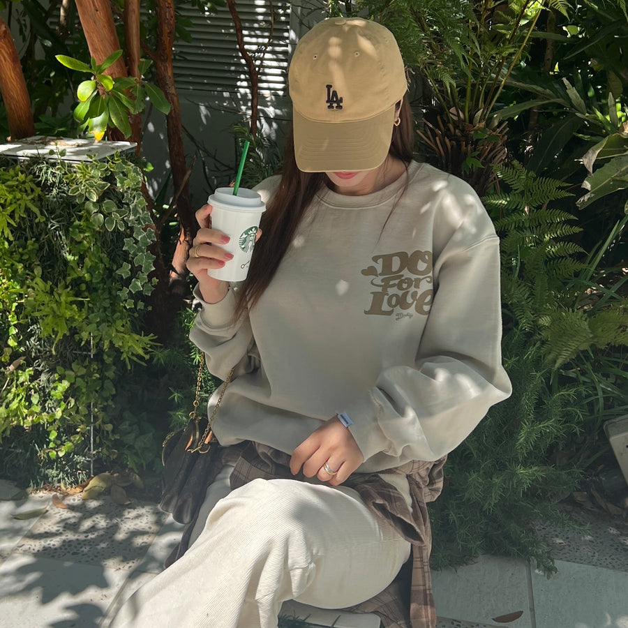 YUKINA × Marbles 8oz CREWNECK SWEAT (Do For Love) / S25MB-SWYK01