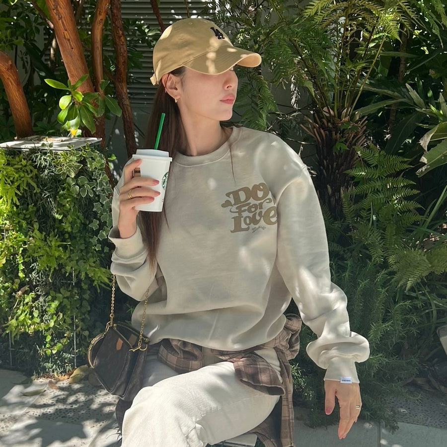 YUKINA × Marbles 8oz CREWNECK SWEAT (Do For Love) / S25MB-SWYK01