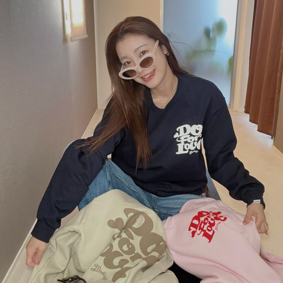 YUKINA × Marbles 8oz CREWNECK SWEAT (Do For Love) / S25MB-SWYK01