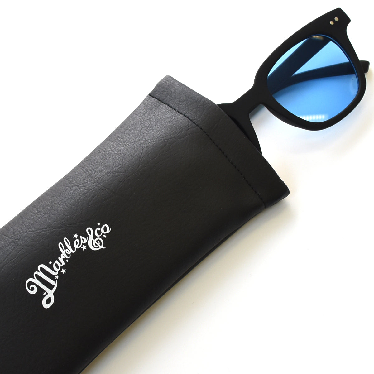 MAT BLACK SUNGLASSES Ver.3 / BLUE / MAC-S21SP01 – Marbles